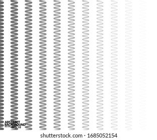 Zig Zag lines pattern. Black wavy line on white background. Abstract wave, vector illustration