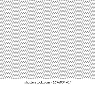 Zig Zag lines pattern. Black wavy line on white background. Abstract wave, vector illustration