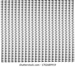 Zig Zag lines pattern. Black wavy line on white background. Abstract wave, vector illustration