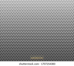 Zig Zag lines pattern. Black wavy line on white background. Abstract wave, vector illustration