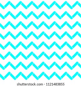 Zig zag lines pattern on blue background