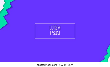 Zig Zag Modern Papercut Style Background for Desktop Landing Page, Website Header, Banner or Poster