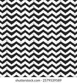 Zig zag pattern with brush style for background. Vector illustration