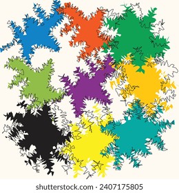 zig zag pattern kids color 