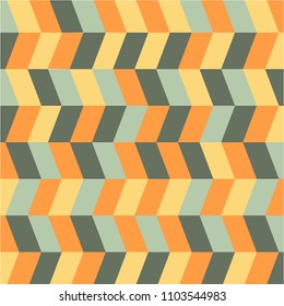 Zig zag pattern in retro colors