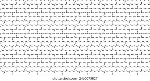 Bloques de pavimentación Zig zag. Patrón de dos baldosas. Textura de ladrillo entrelazada del metro sin costuras en Vector. Textura de fondo digital moderna.	