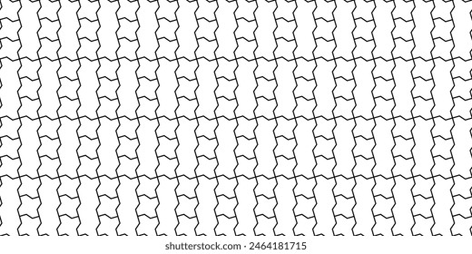 Zig zag paving blocks. Two tiles pattern. Seamless interlocking subway brick texture in vector. Modern digital and print backdrop texture.