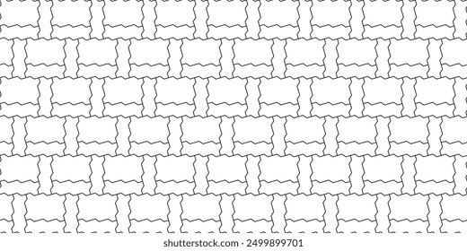 Bloques de pavimentación en zig zag. Patrón de dos azulejos. Paisaje sin fisuras entrelazando la textura del ladrillo del metro en Vector. Textura de fondo digital moderna.	