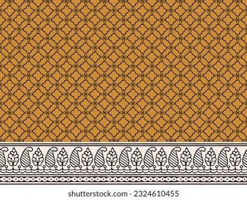 ZIG ZAG REPEAT PATTERN WITH BORDER STYLE SEAMLESS ALL OVER PRINT IN VECTOR