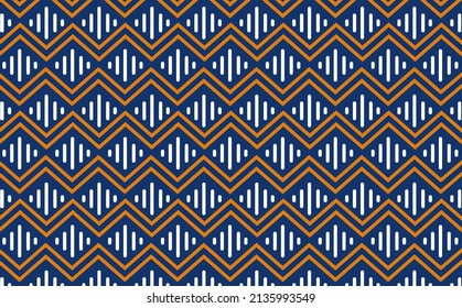 Zig zag traditional vector pattern background. Chevron pattern. Suitable for old theme design template.