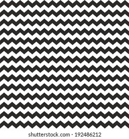 Zig zag vector chevron black and white tile pattern