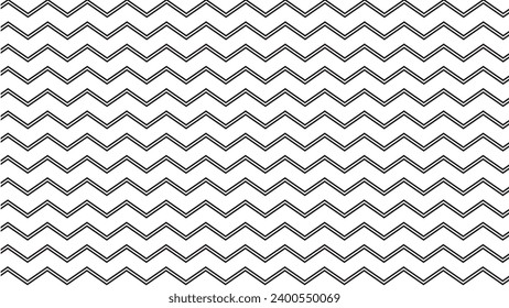 Zig zag vector geometric wave seamless pattern background wallpaper design image