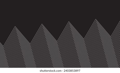 Zig zag vector geometric wave seamless pattern background design image. Wave geometric vector image wallpaper 