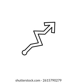 Zig Zag vector line icon icons design