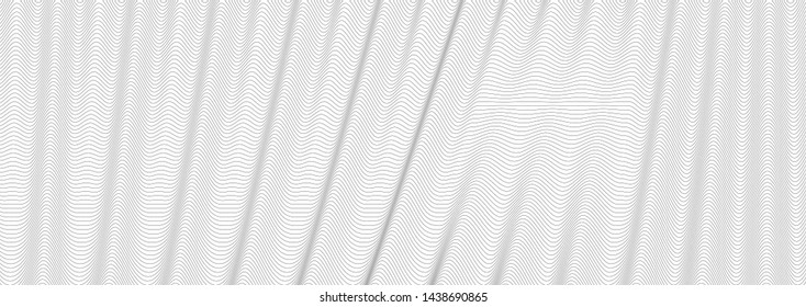 Zig zag wavy lines horizontal geometric pattern decoriative monochrome black line art graphic background header banner vector design element empty blank template no people nobody