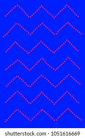 Zigzag Background Handdrawn Retro Vintage 60s
