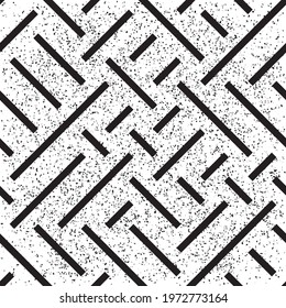 Zigzag black segments 6890. Seamless vector illustration eps 10.