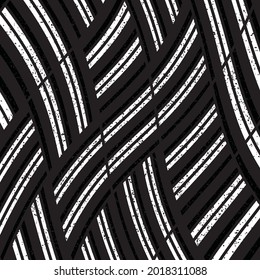 Segmentos negros de zigzag _2_. Ilustración vectorial sin inconvenientes, eps 10.