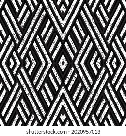 Zigzag black segments _2_. Seamless vector illustration eps 10.