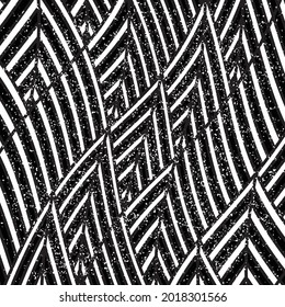 Zigzag black and white segments. Seamless vector illustration eps 10.