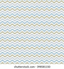 Zigzag blue and gold
