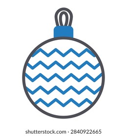 Zig-Zag blue pattern Vector Icon which can easily modify or edit

