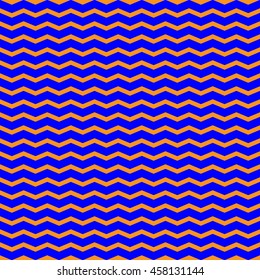 Zigzag blue seamless pattern. Fashion graphic background design. Modern stylish abstract texture. Colorful template for prints, textiles, wrapping, wallpaper, website etc. VECTOR illustration