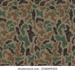 zigzag camouflage seamless pattern on background