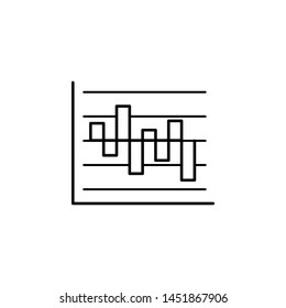 Zig-zag chart finance outline icon. Element of finance illustration icon. signs, symbols can be used for web, logo, mobile app, UI, UX
