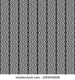 Zigzag. Chevron background. Broken lines, triangles, angle brackets. Curves wallpaper. Striped vector. Digital paper, textile print. Seamless surface pattern design with linear ornament. Vector work