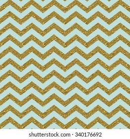 Zigzag (Chevron) Pattern with gold detail
