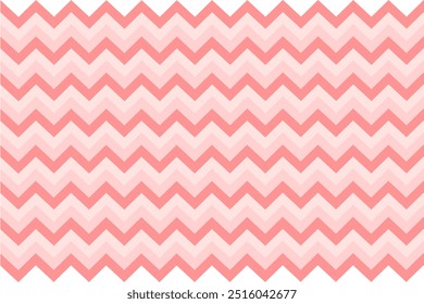 Zigzag Chevron Pattern - Pink Pastel Color Background