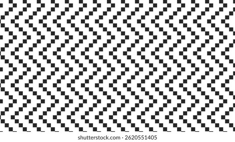 zigzag chevron seamless pattern, abstract wave line texture background. Set of minimal geometric textures with zig zag stripes, modern vector swatches for trendy designs.