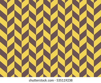 Zigzag chevron yellow and brown background