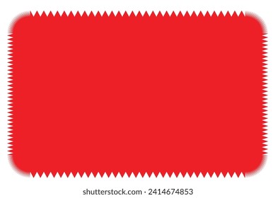 Zig-zag circle collection in red color.  sharp and rounded waves edge. Sale and big set of red zig-zag circle sticker, Sale and discount template sticker. Red sale labels isolated.