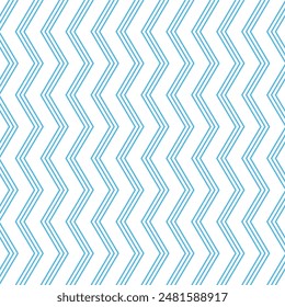 Zigzag Elegance in Blue Hues
