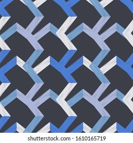 Zigzag. Ethnic boho ornament. Seamless pattern. Tribal motif. Vector illustration for web design or print.