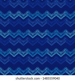 Zigzag. Ethnic boho seamless pattern. Lace. Embroidery on fabric. Patchwork texture. Weaving. Traditional ornament. Tribal pattern. Folk motif. Can be used for wallpaper, textile, wrapping, web.