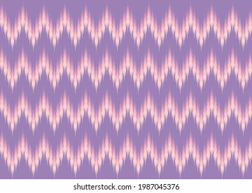 Zigzag geometric ethnic pattern, embroidery style vector illustration