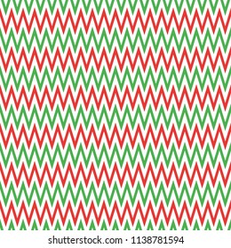 Zigzag geometric vector seamless pattern in flat modern style