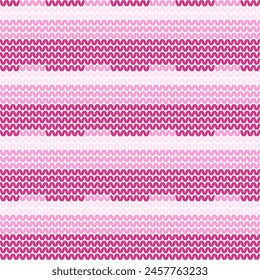 zigzag knit geometric seamless pattern. Jacquard knit tricot fabric print. Classic warm seamless knitted pattern. Textile print design.