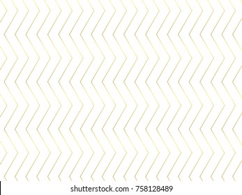 zigzag line gold seamless vector on the white background 