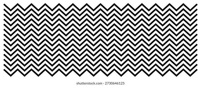 Zigzag line halftone  texture faded chevron stripe. Horizontal black zigzag lines on a white background pattern . Abstract zigzag chevron pattern illustration, bold geometric line texture, seamless black white background, modern optical design.
