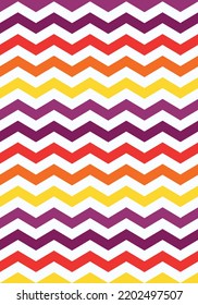 Zigzag line pattern colorful vector illustration design wallpaper background collection