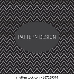 zigzag line pattern , seamless background , Black tone , vector.

