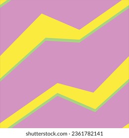 Zig-zag line in vibrant colors. 90s seamless pattern for background or textil design.