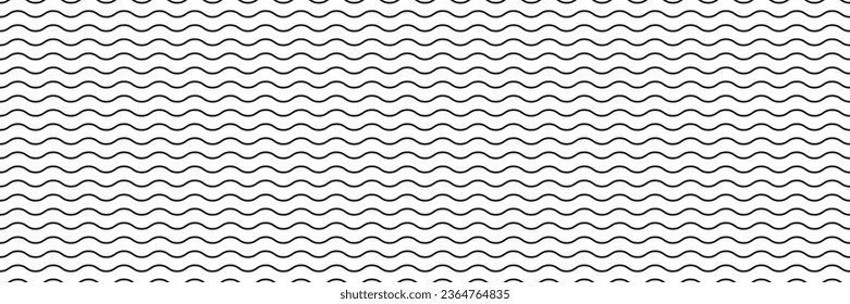 Zigzag line wave seamless background. Abstract geometric line wallpaper. Seamless pattern with wave element