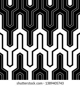 Zigzag lines background. Geometric waves ornament. Linear backdrop. Jagged stripes motif.Curves image. Seamless pattern.Digital paper, textile print, web design.