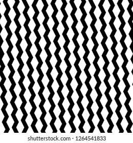 Zigzag lines background. Linear backdrop. Triangular waves ornament. Jagged stripes motif. Curves image. Digital paper, textile print, web design. Seamless pattern.