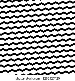 Zigzag lines background. Linear backdrop. Triangular waves ornament. Digital paper, textile print, web design. Curves image. Jagged stripes motif. Seamless pattern.